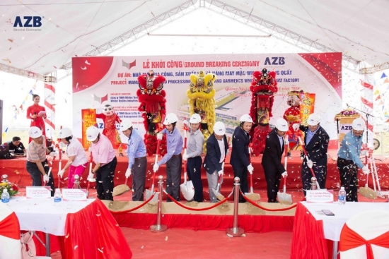 AZB CELEBRATES GROUND BREAKING CEREMONY OF PROCESSING, PRODUCIONG FARBICS AND GARMENT WHITEX FACTORY
