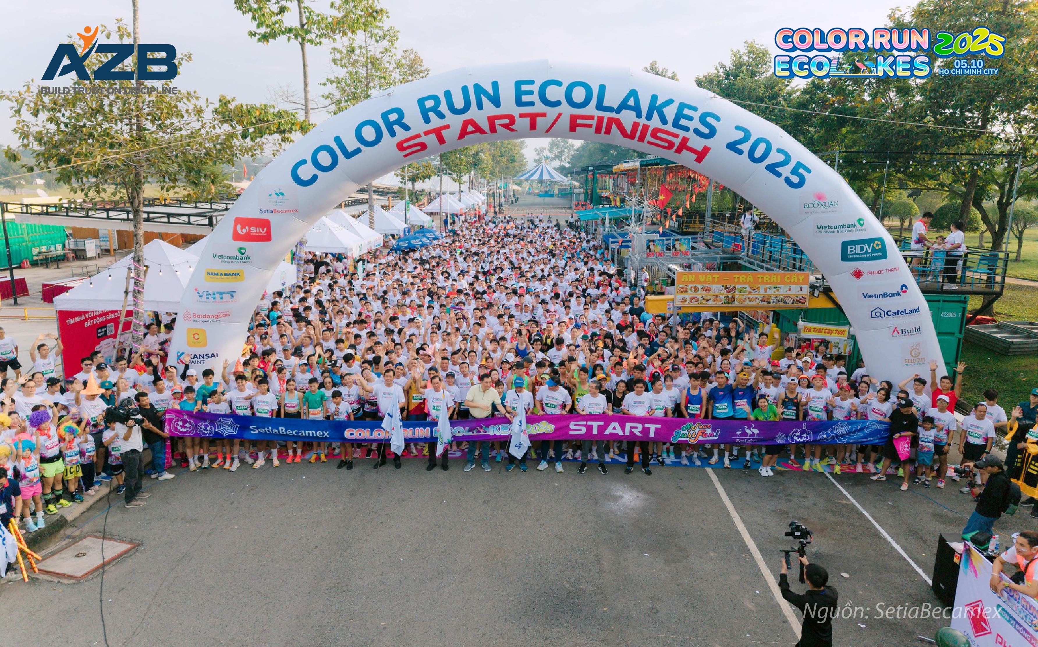 AZB ĐỒNG HÀNH CÙNG GIẢI ĐƯỜNG CHẠY SẮC MÀU – “COLOR RUN ECOLAKES 2025” 