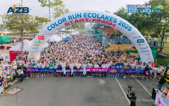 AZB ĐỒNG HÀNH CÙNG GIẢI ĐƯỜNG CHẠY SẮC MÀU – “COLOR RUN ECOLAKES 2025” 