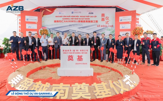 AZB GROUNDBREAKS GAINWELL FACTORY – AN INTERNATIONAL-STANDARD INDUSTRIAL PROJECT IN GIA LAI