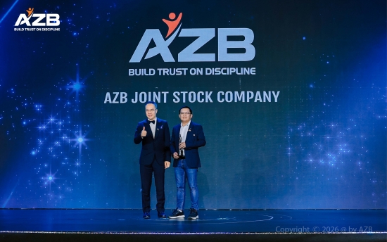  AZB ĐẠT CÚ ĐÚP GIẢI THƯỞNG TẠI HR ASIA AWARDS 2026 TRONG KỶ NIỆM 15 NĂM THÀNH LẬP