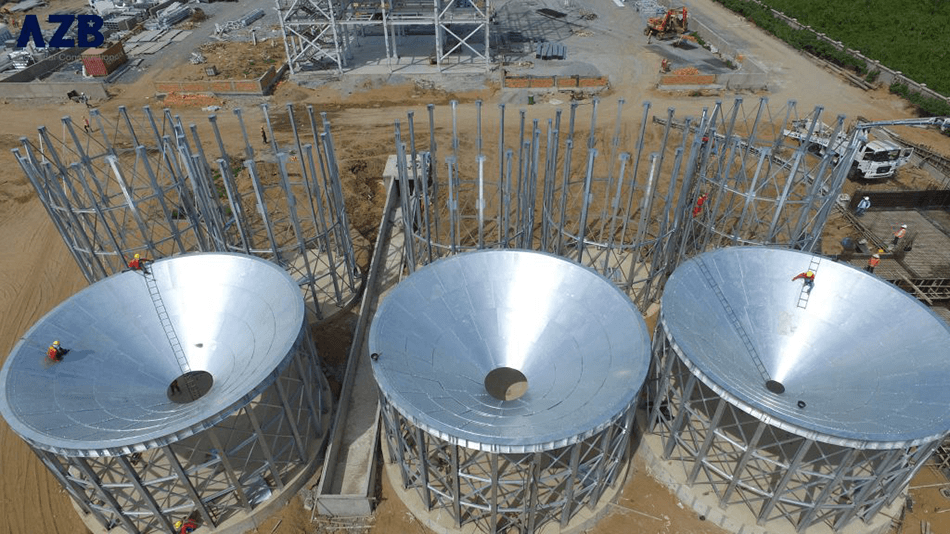 Các Silo vẫn trong quá trình xây dựng bắt kịp tiến độ đề ra