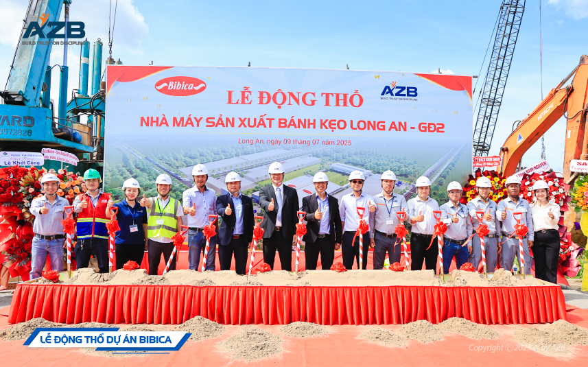 AZB ĐỘNG THỔ NHÀ MÁY SẢN XUẤT BÁNH KẸO BIBICA LONG AN – GIAI ĐOẠN 2