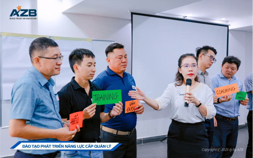 AZB TỔ CHỨC KHÓA ĐÀO CẤP QUẢN LÝ ĐỊNH KỲ TRONG 6 THÁNG ĐẦU NĂM 2025