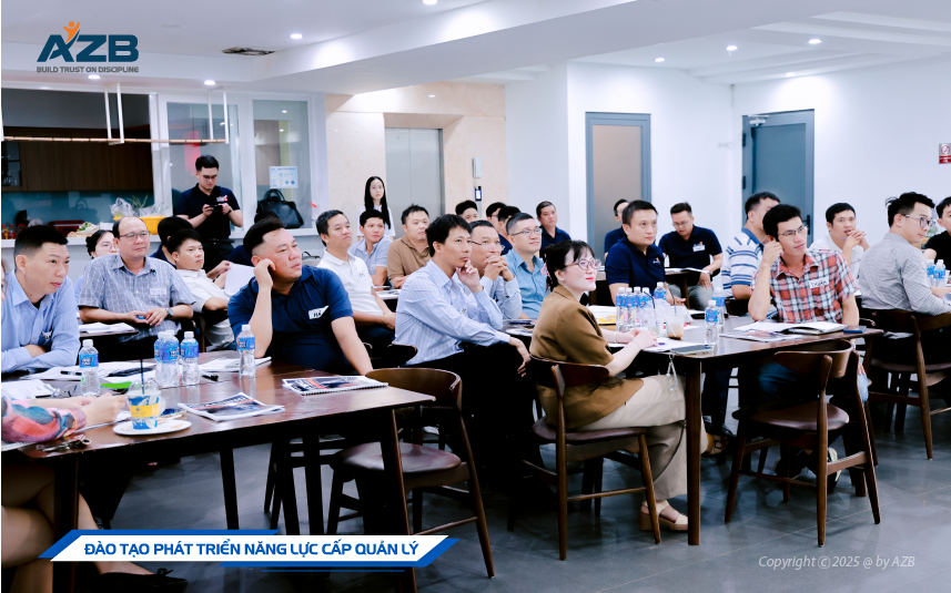 AZB TỔ CHỨC KHÓA ĐÀO CẤP QUẢN LÝ ĐỊNH KỲ TRONG 6 THÁNG ĐẦU NĂM 2025