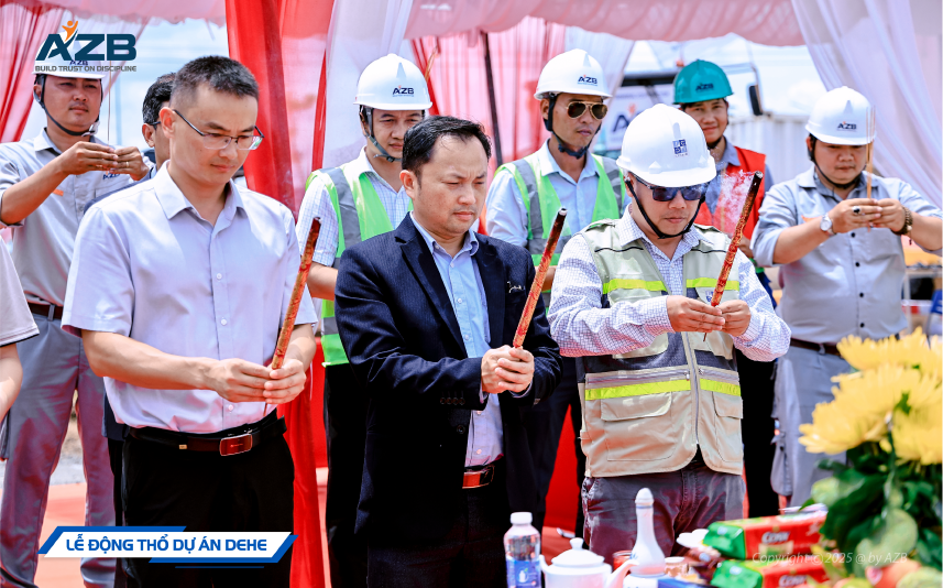 AZB KHỞI CÔNG DỰ ÁN NHÀ XƯỞNG SẢN XUẤT SỢI DEHE