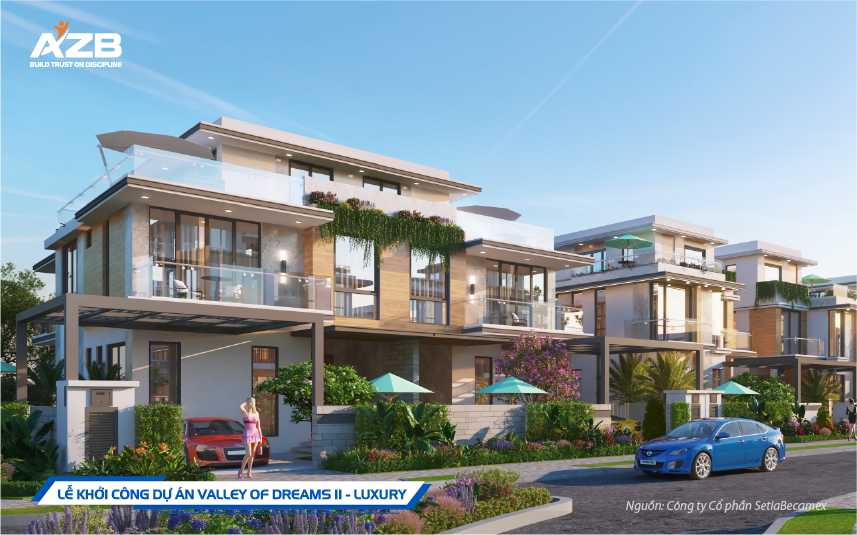 AZB KHỞI CÔNG DỰ ÁN VALLEY OF DREAMS II – LUXURY: KIẾN TẠO BIỂU TƯỢNG SỐNG ĐẲNG CẤP TẠI ECOLAKES