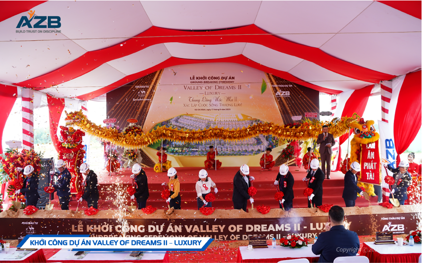 AZB KHỞI CÔNG DỰ ÁN VALLEY OF DREAMS II – LUXURY: KIẾN TẠO BIỂU TƯỢNG SỐNG ĐẲNG CẤP TẠI ECOLAKES