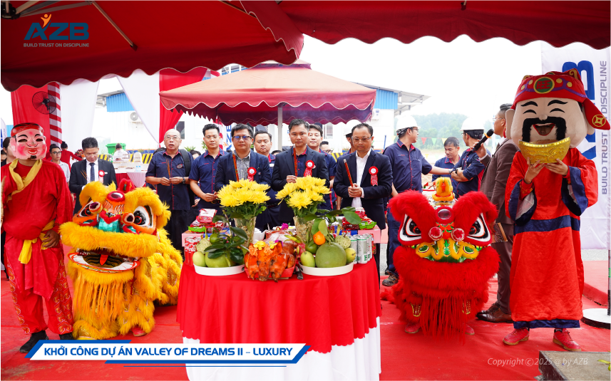 AZB KHỞI CÔNG DỰ ÁN VALLEY OF DREAMS II – LUXURY: KIẾN TẠO BIỂU TƯỢNG SỐNG ĐẲNG CẤP TẠI ECOLAKES