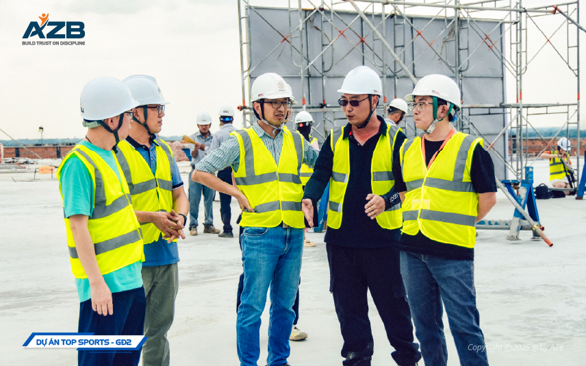 CẤT NÓC DỰ ÁN XƯỞNG DỆT VÀ CẦU NỐI CÔNG TY TNHH TOPSPORTS TEXTILE VIỆT NAM