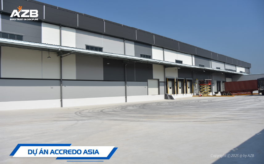 DỰ ÁN NHÀ KHO ACCREDO ASIA PACKAGING TẠI BÌNH DƯƠNG