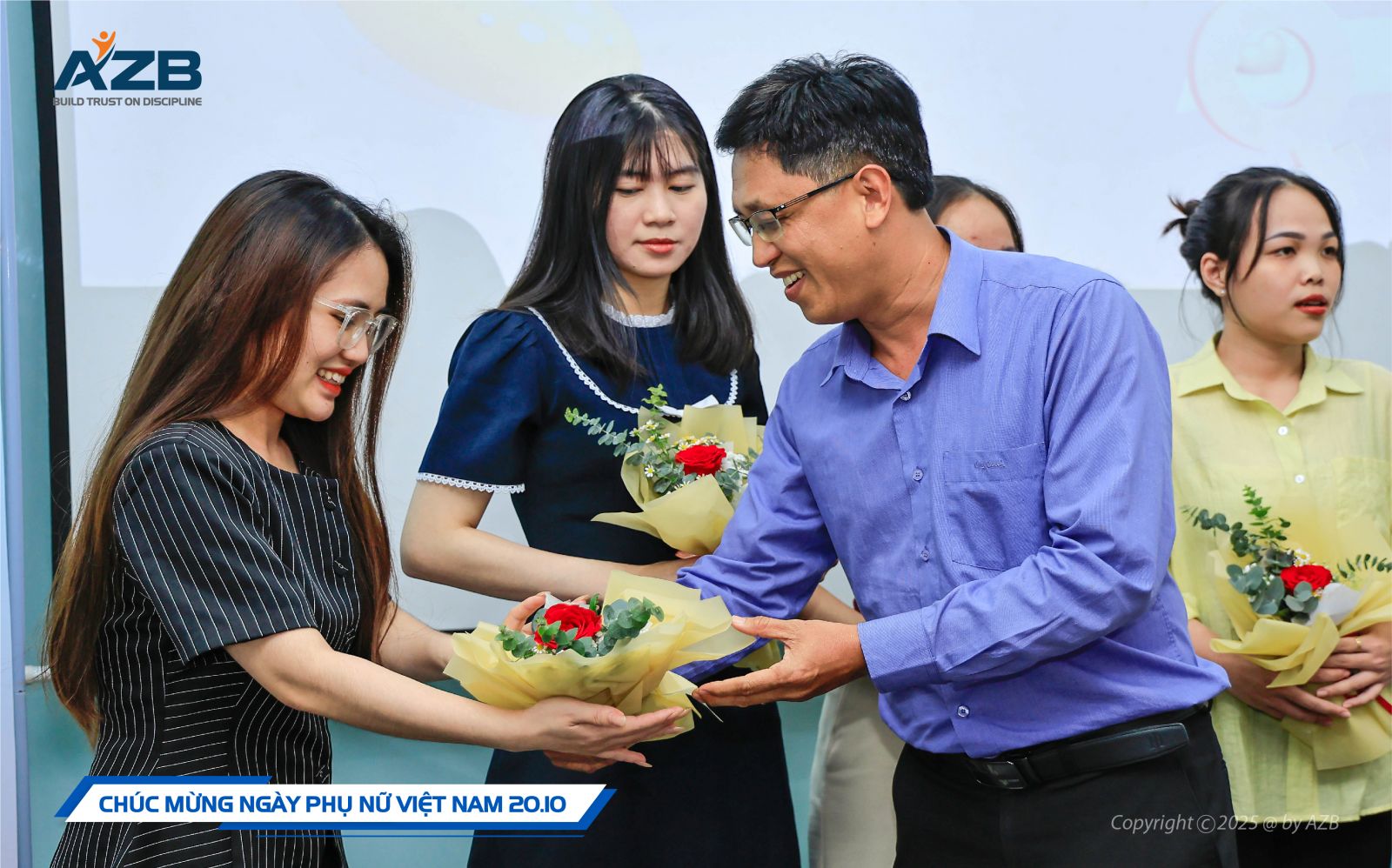 TÔN VINH NHỮNG BÔNG HOA AZB TRONG NGÀY PHỤ NỮ VIỆT NAM 20/10