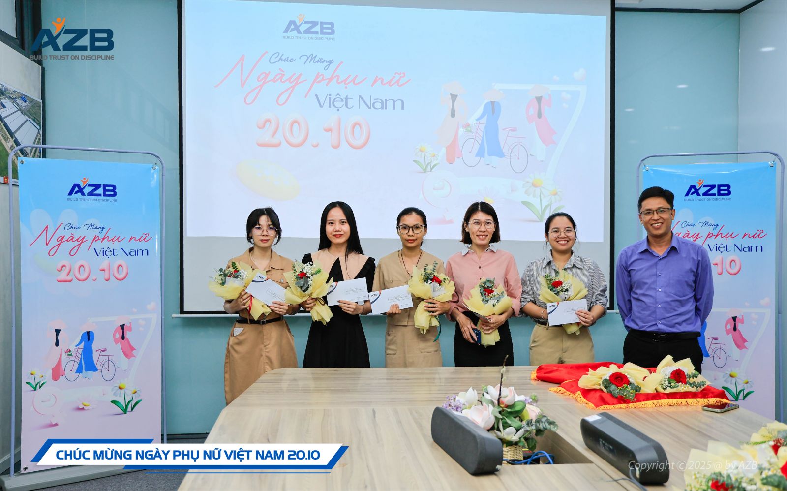 TÔN VINH NHỮNG BÔNG HOA AZB TRONG NGÀY PHỤ NỮ VIỆT NAM 20/10