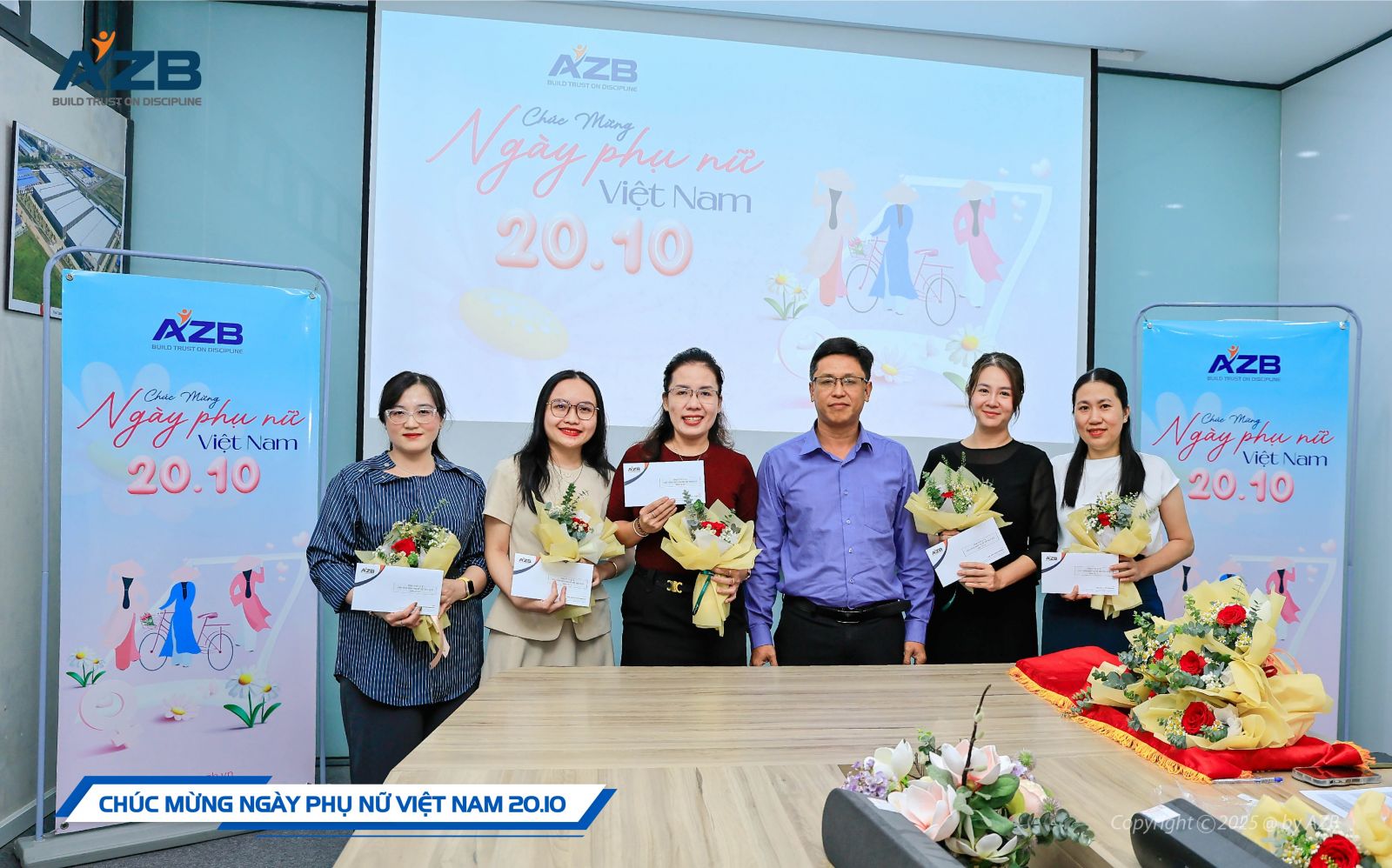 TÔN VINH NHỮNG BÔNG HOA AZB TRONG NGÀY PHỤ NỮ VIỆT NAM 20/10