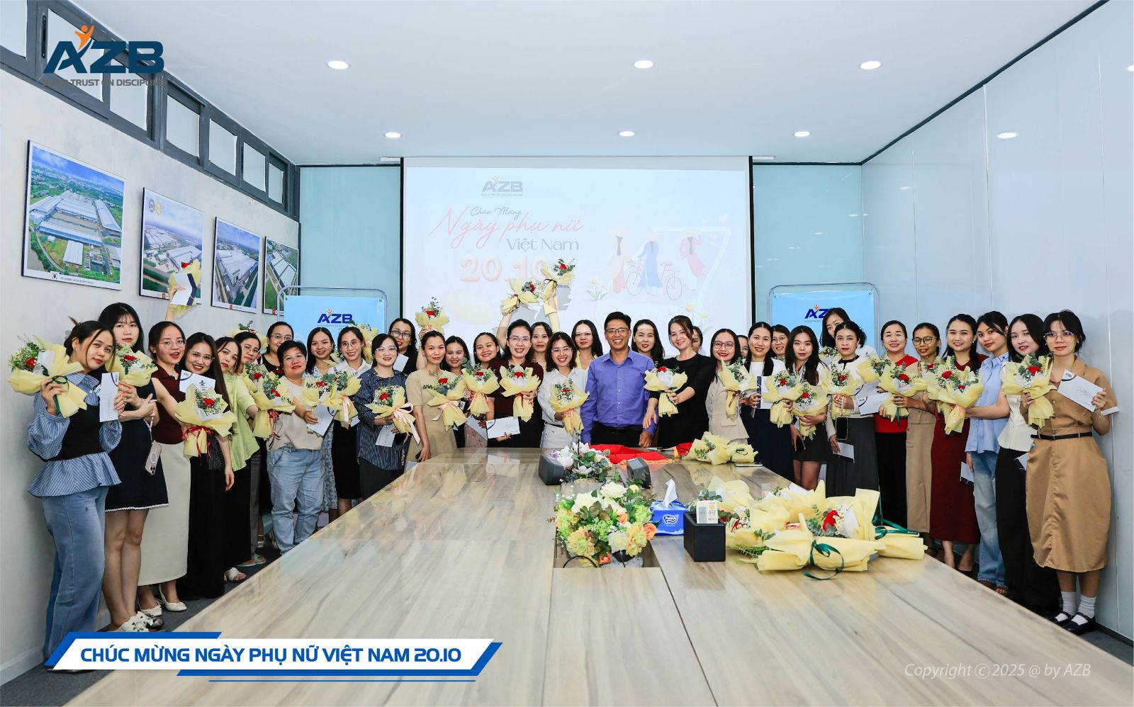 TÔN VINH NHỮNG BÔNG HOA AZB TRONG NGÀY PHỤ NỮ VIỆT NAM 20/10
