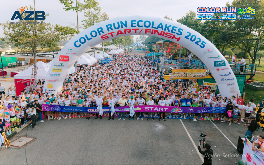 AZB ĐỒNG HÀNH CÙNG GIẢI ĐƯỜNG CHẠY SẮC MÀU – “COLOR RUN ECOLAKES 2025” 
