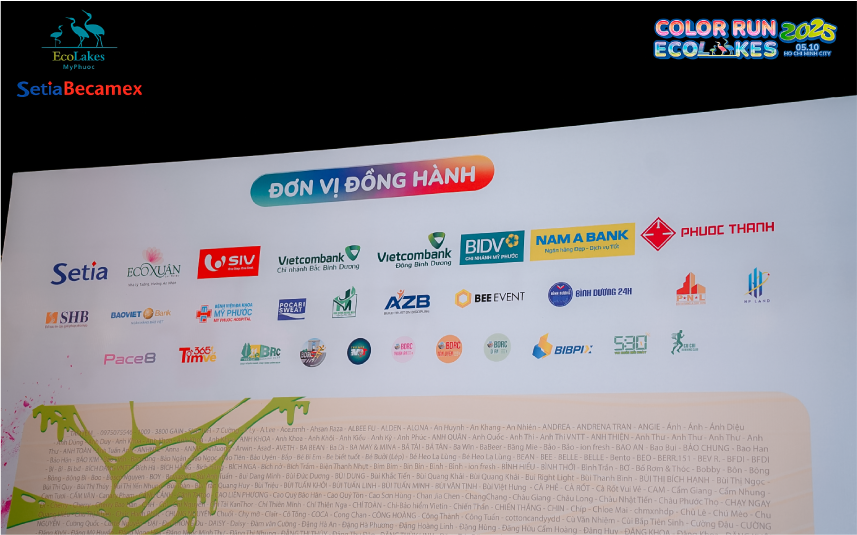 AZB ĐỒNG HÀNH CÙNG GIẢI ĐƯỜNG CHẠY SẮC MÀU – “COLOR RUN ECOLAKES 2025” 