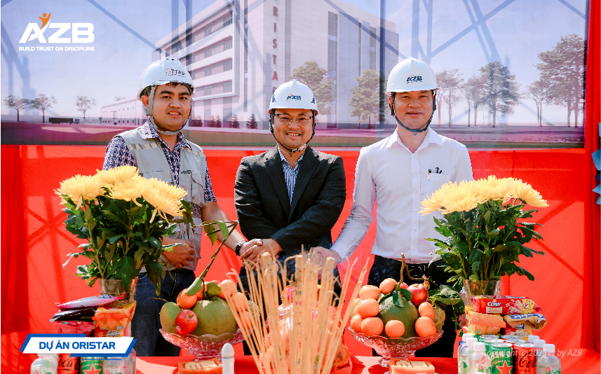 AZB KHỞI CÔNG DỰ ÁN NHÀ XƯỞNG & KHO ORISTAR CORP