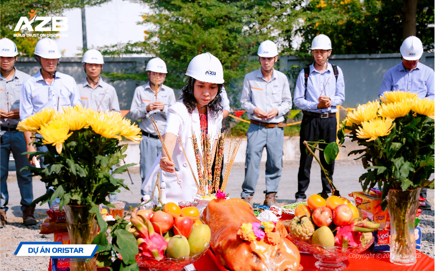 AZB KHỞI CÔNG DỰ ÁN NHÀ XƯỞNG & KHO ORISTAR CORP