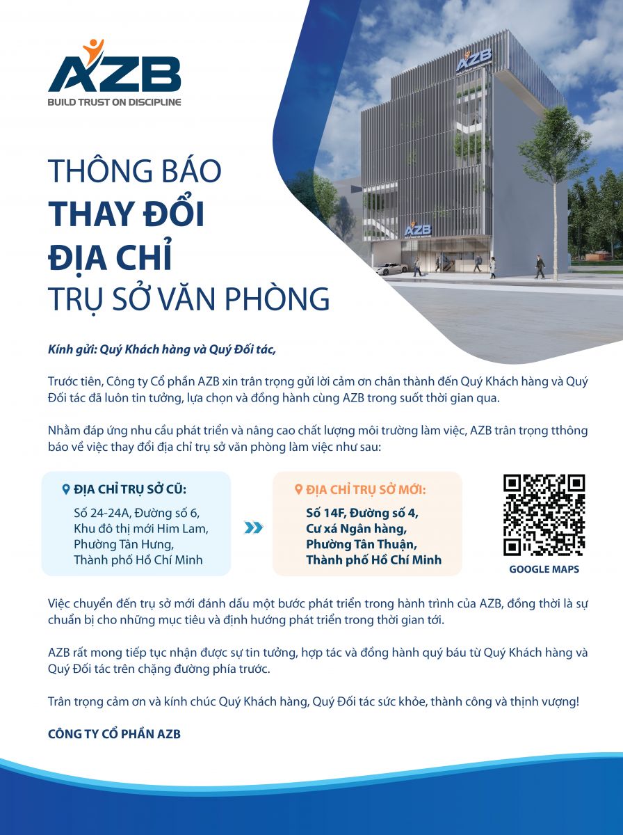 THÔNG BÁO CHUYỂN ĐỊA ĐIỂM VĂN PHÒNG LÀM VIỆC