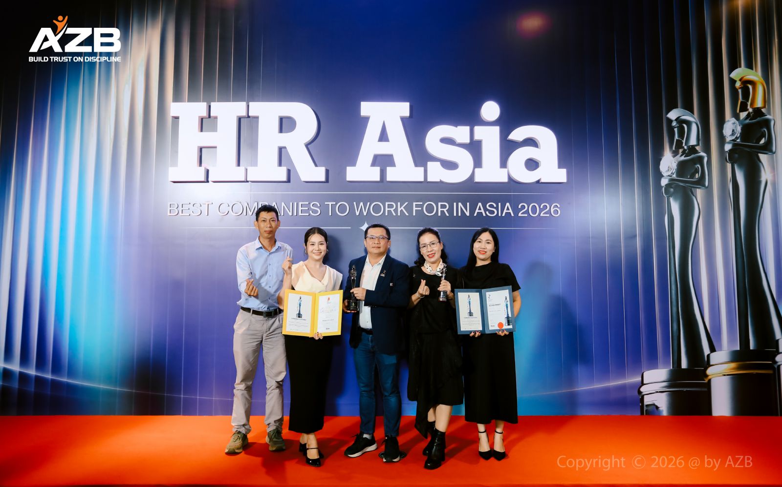  AZB ĐẠT CÚ ĐÚP GIẢI THƯỞNG TẠI HR ASIA AWARDS 2026 TRONG KỶ NIỆM 15 NĂM THÀNH LẬP