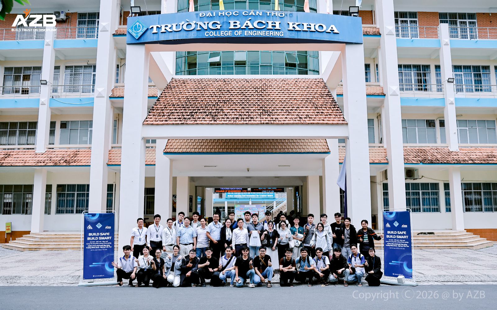 AZB ĐỒNG HÀNH & CHIA SẺ CÙNG TRƯỜNG BÁCH KHOA - ĐẠI HỌC CẦN THƠ TẠI WORKSHOP “BUILD SAFE – BUILD SMART”
