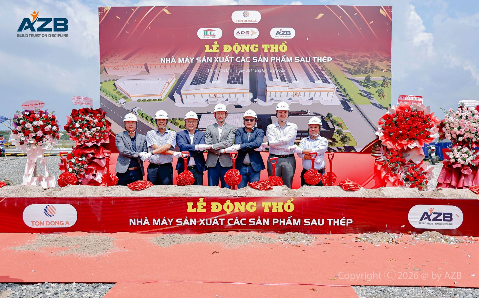AZB ĐỒNG HÀNH CÙNG TÔN ĐÔNG Á - KIẾN TẠO NHÀ MÁY SẢN XUẤT CÁC SẢN PHẨM SAU THÉP HIỆN ĐẠI 