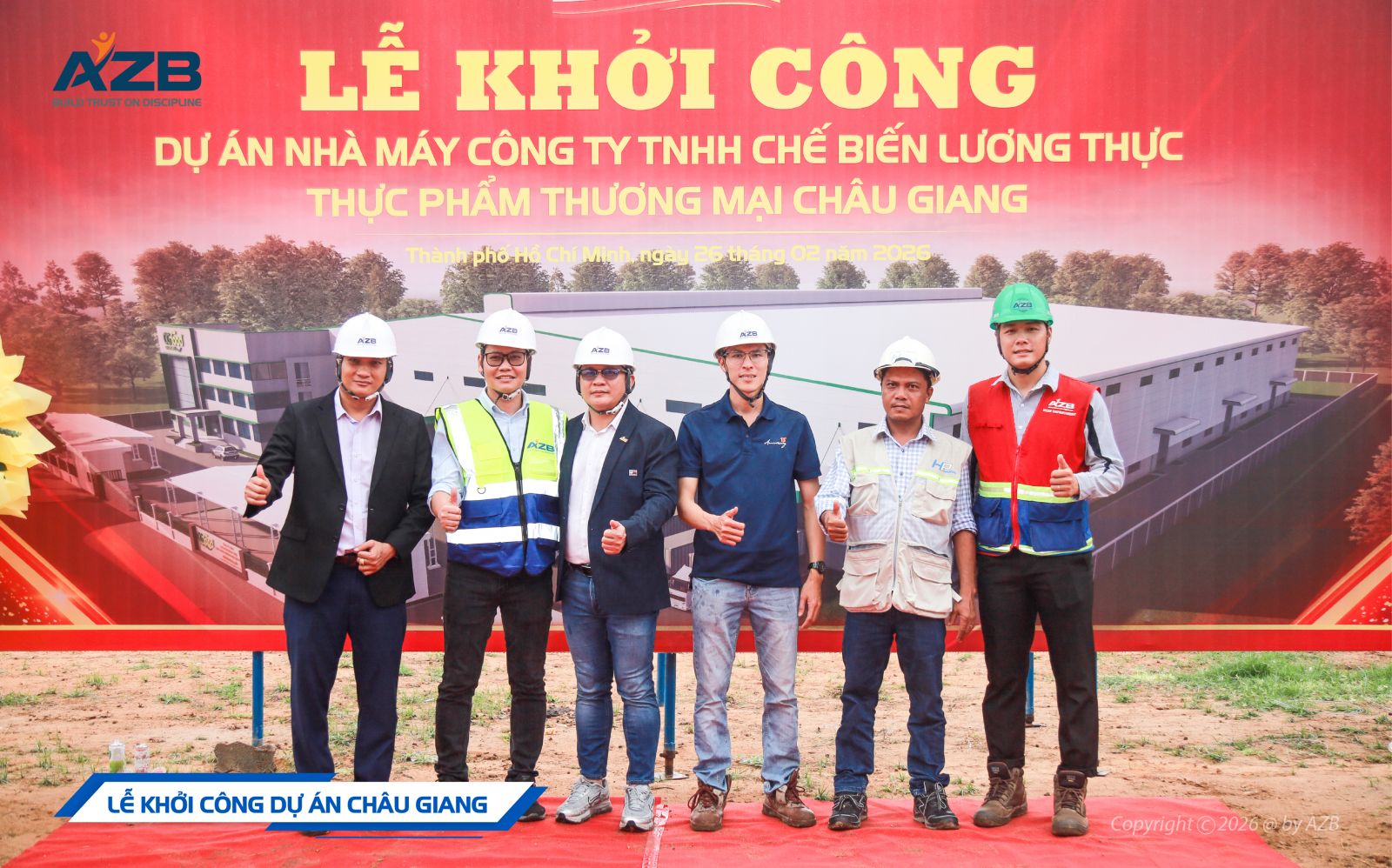 AZB KHỞI CÔNG DỰ ÁN NHÀ MÁY CHÂU GIANG