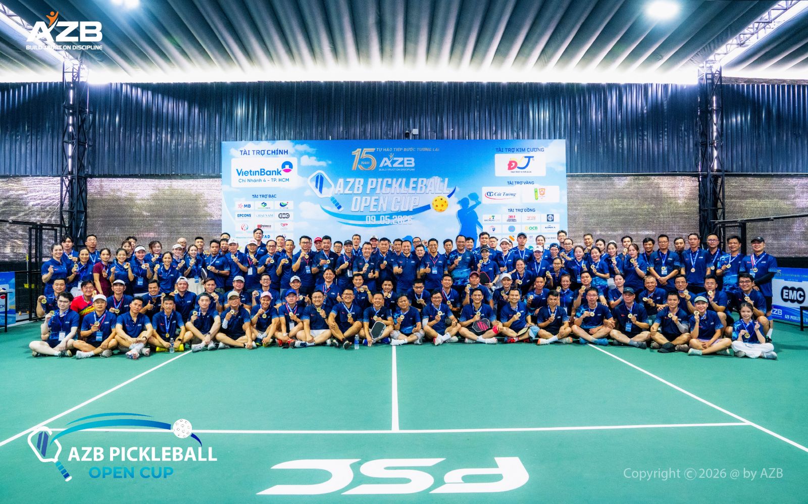 AZB PICKLEBALL OPEN CUP 2026: KHÉP LẠI SÂN ĐẤU BÙNG NỔ  VỚI HƠN 125 VĐV TRANH TÀI RỰC LỬA