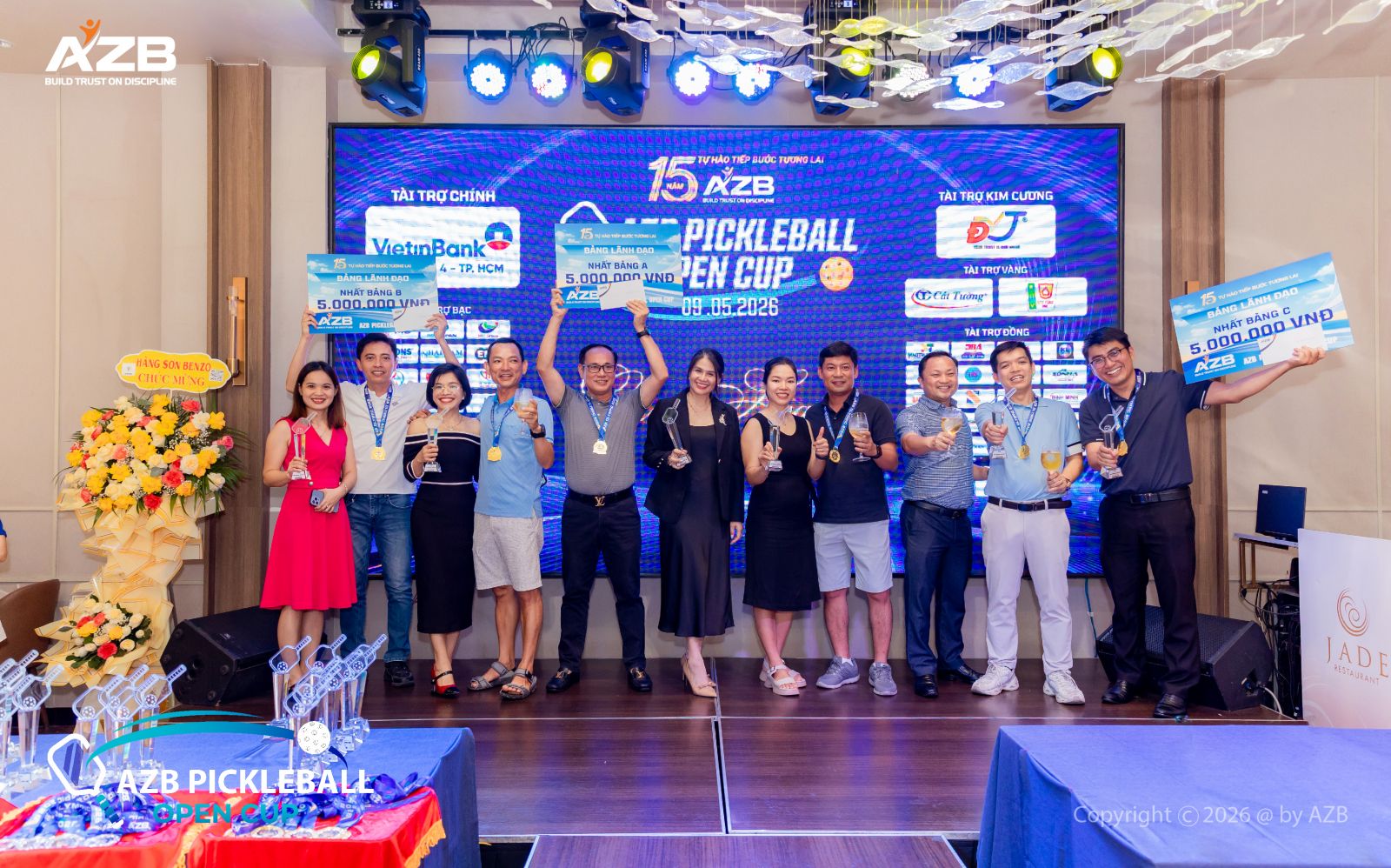 AZB PICKLEBALL OPEN CUP 2026: KHÉP LẠI SÂN ĐẤU BÙNG NỔ  VỚI HƠN 125 VĐV TRANH TÀI RỰC LỬA