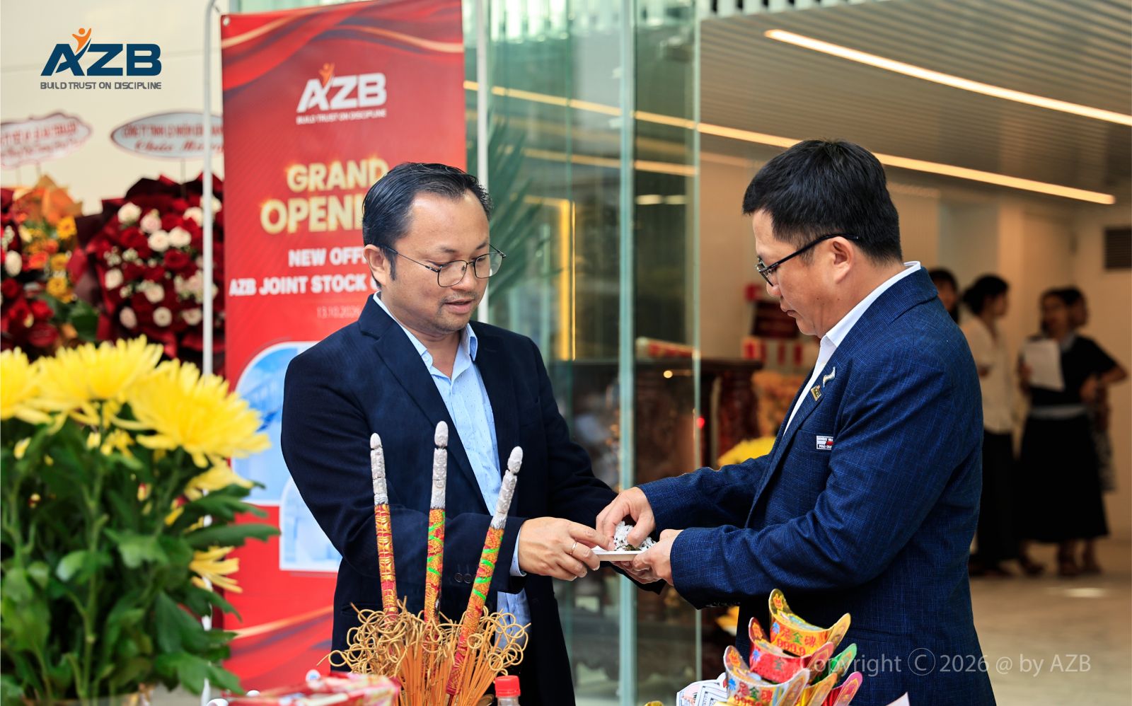 AZB KHAI TRƯƠNG VĂN PHÒNG TRỤ SỞ LÀM VIỆC MỚI